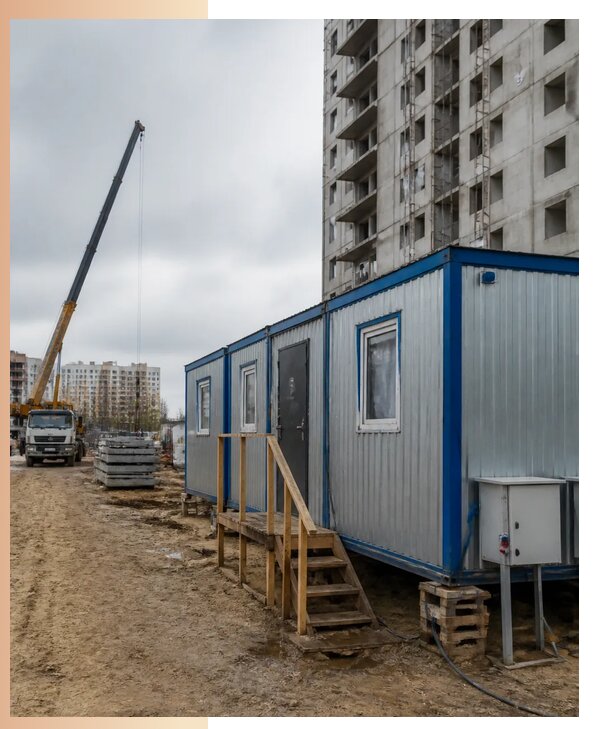 Аренда строительных вагончиков для рабочих в Белебее
